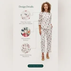 house on the hill pajamas（Pajamas (Flower Stripe) | House